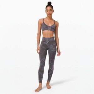 LULULEMON EBB TO STREET TIGHT IN STONE WASH GRAPHITE GREY SIZE 4